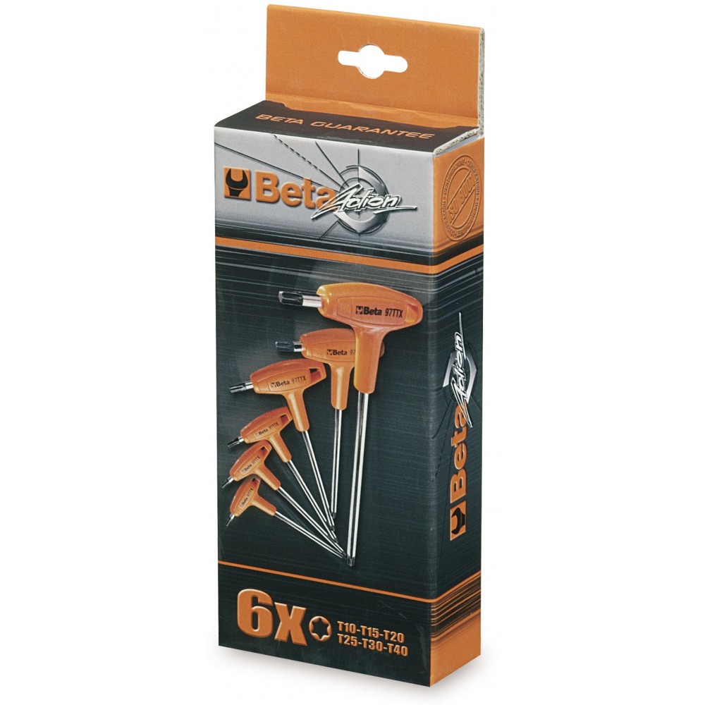 SET OF 6 OFFSET TORX KEY WRENCHES WITH