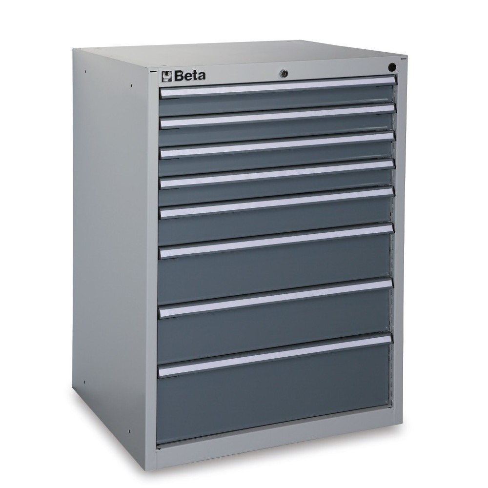 Шкаф инструментальный с выдвижными ящиками (8 шт.) промышленного назначения - Beta C35/8G