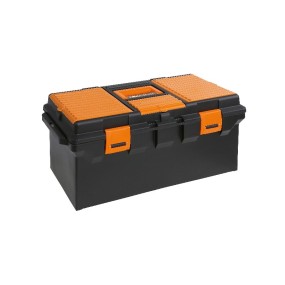 Cestello modello lungo in materiale plastico  con contenitore e vaschette portaminuterie, vuoto - Beta CP15L - 2115