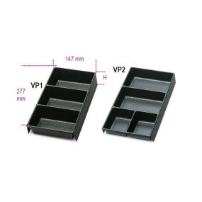 Termoformati portaminuterie in materiale plastico per tutti i modelli di cassettiere:  C22S, C23S, C23SC - Beta VP1 - VP2