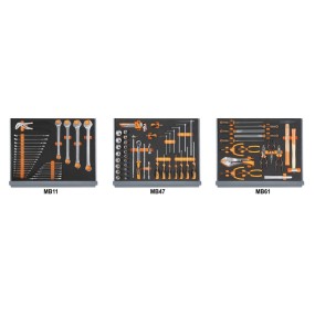 Assortment of 94 tools for tool chest C35, in soft foam trays - Beta 5935VI/1MB