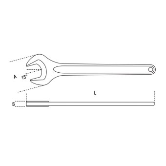Single open end wrenches DIN 894 - Beta 53