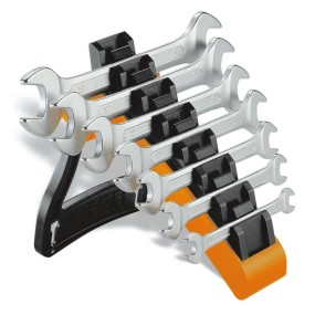 Serie di 7 chiavi a forchetta doppie con supporto - Beta 55/SP7
