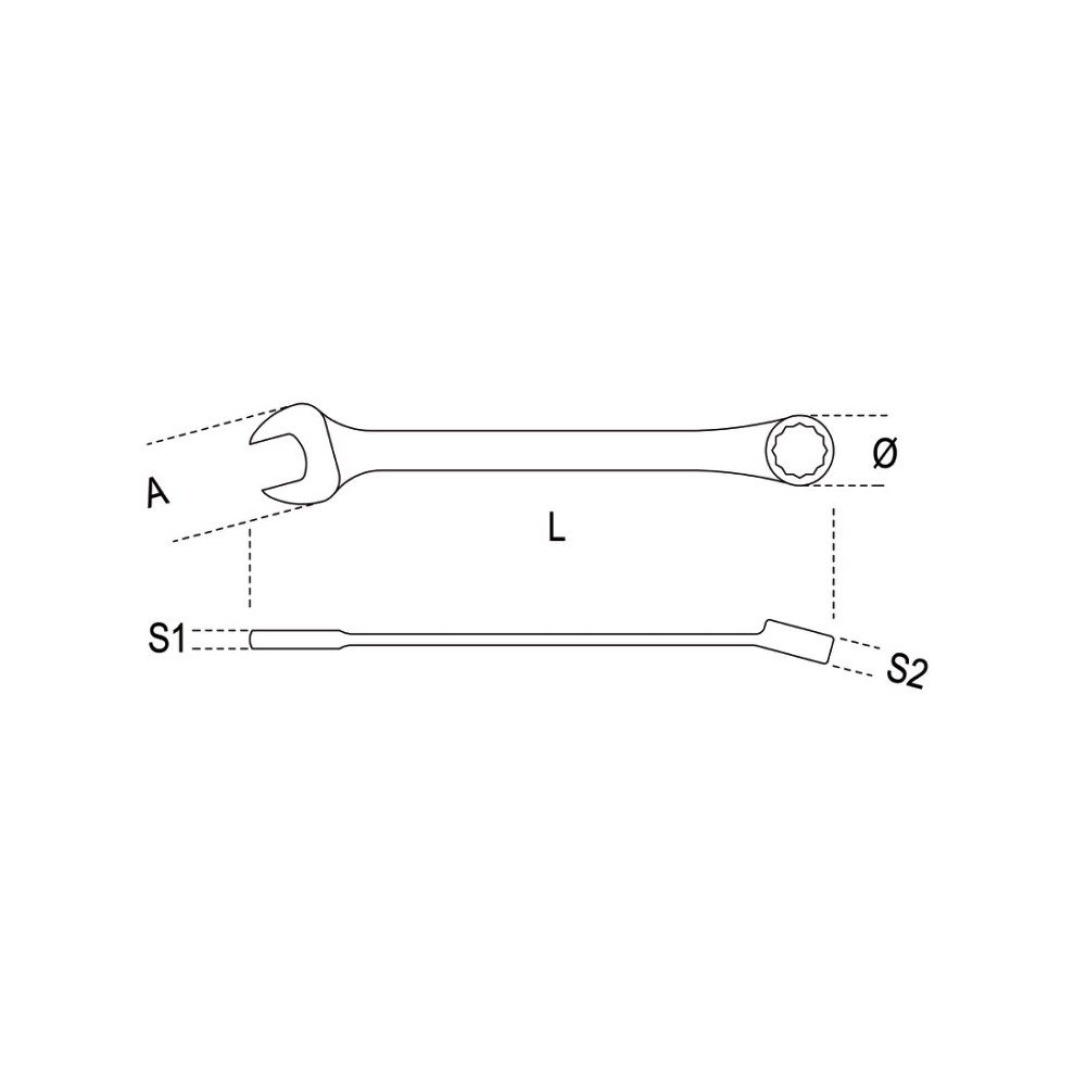 ключ комбинированный рожково накидной с трещоткой, с поворотной головкой - Beta 142SN