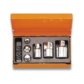 Serie di 6 raccordi per chiavi a bussola in cassetta di lamiera - Beta 902R/C6