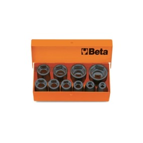 10 chiavi a bussola esagonali in cassetta di lamiera - Beta 710/C10