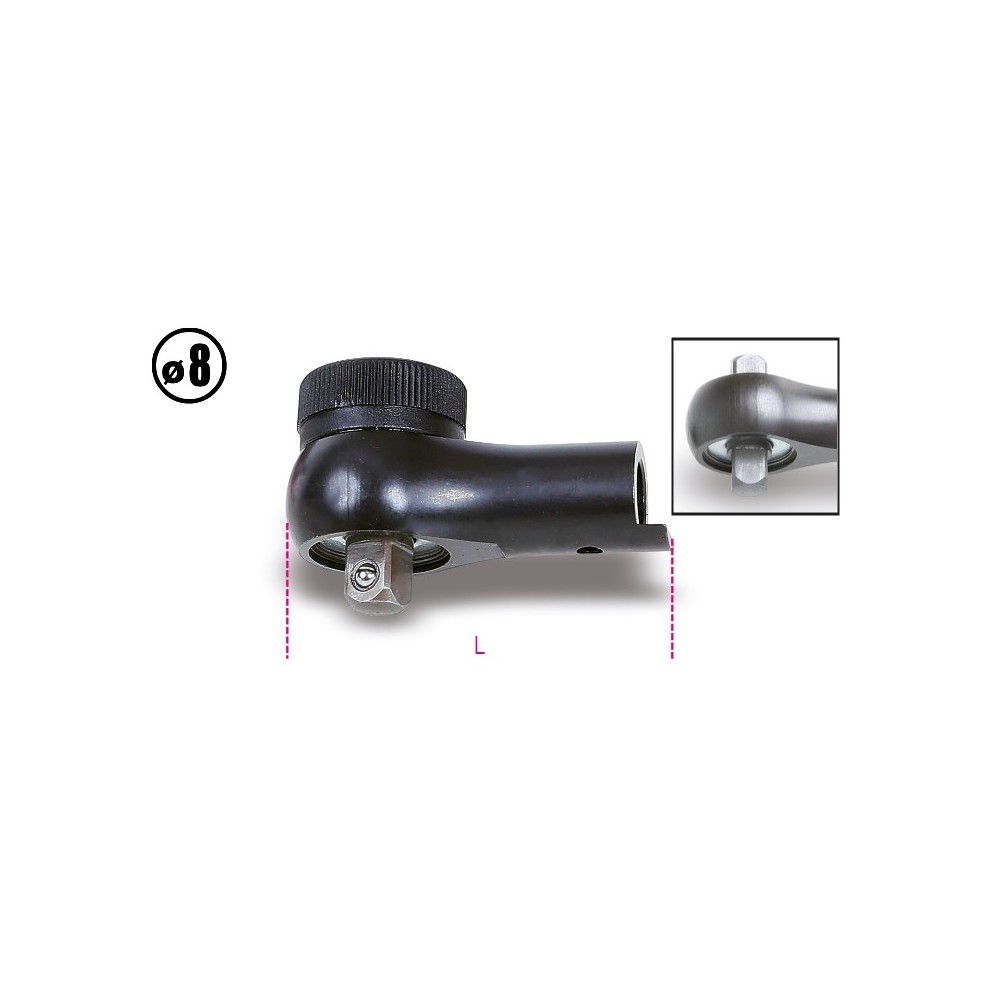 Реверсивная трещотка для динамометрических стержней 8 мм (604В/5 и 604В/10) - Beta 611