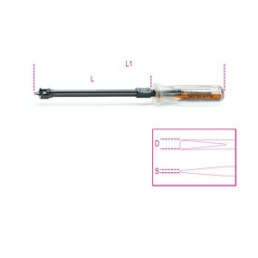 Screwholding screwdrivers for slotted head screws - Beta 1250