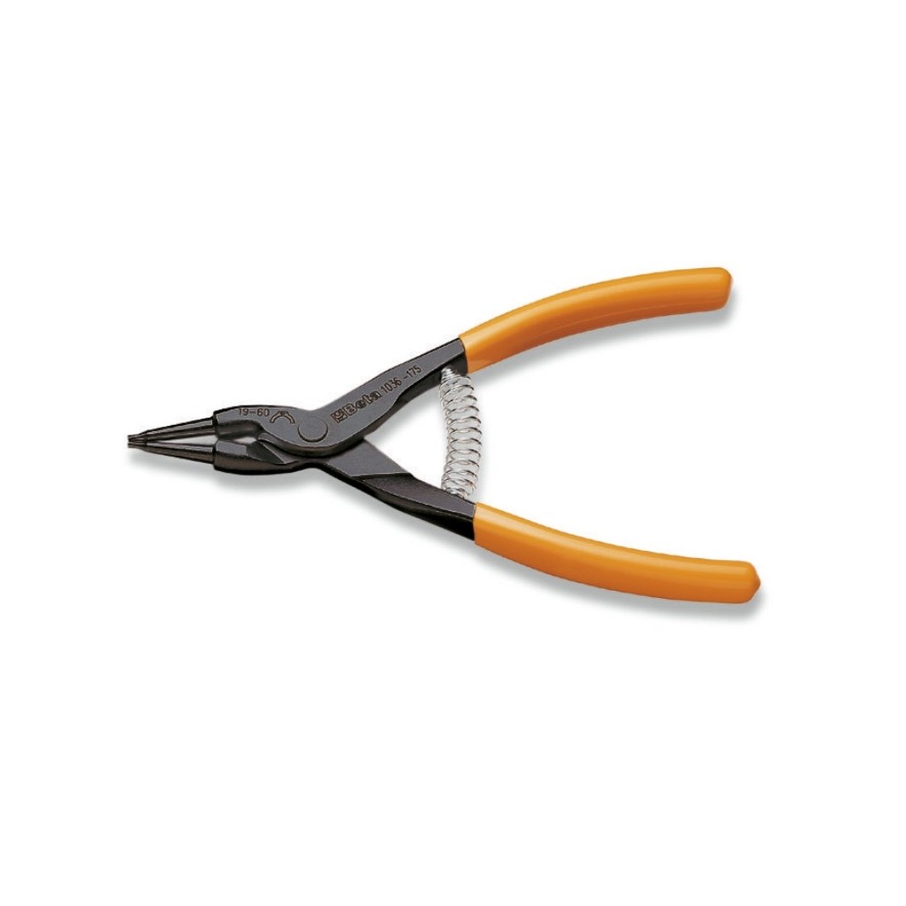 External circlip pliers, straight pattern PVC-coated handles - Beta 1036