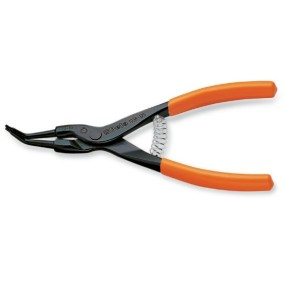 External circlip pliers, bent pattern, 45° PVC-coated handles - Beta 1037