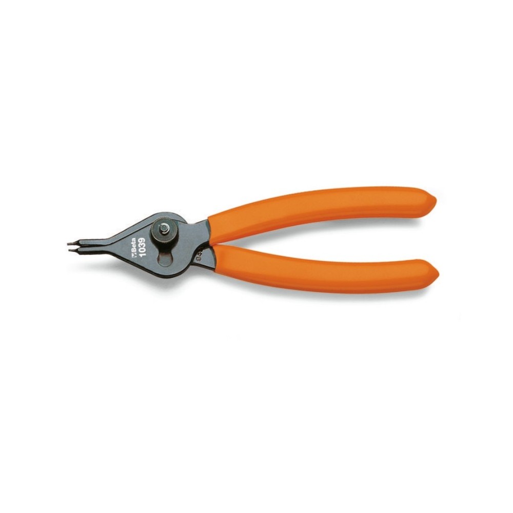 Straight point pliers for internal and external circlips PVC-coated handles - Beta 1039
