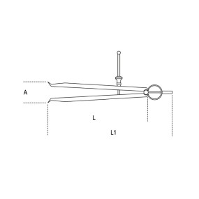 Compassi di precisione per interni punte in acciaio temprato - Beta 1680A