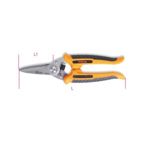 Multiuse scissors, straight blades  made in stainless steel, with microteeth - Beta 1130BMX