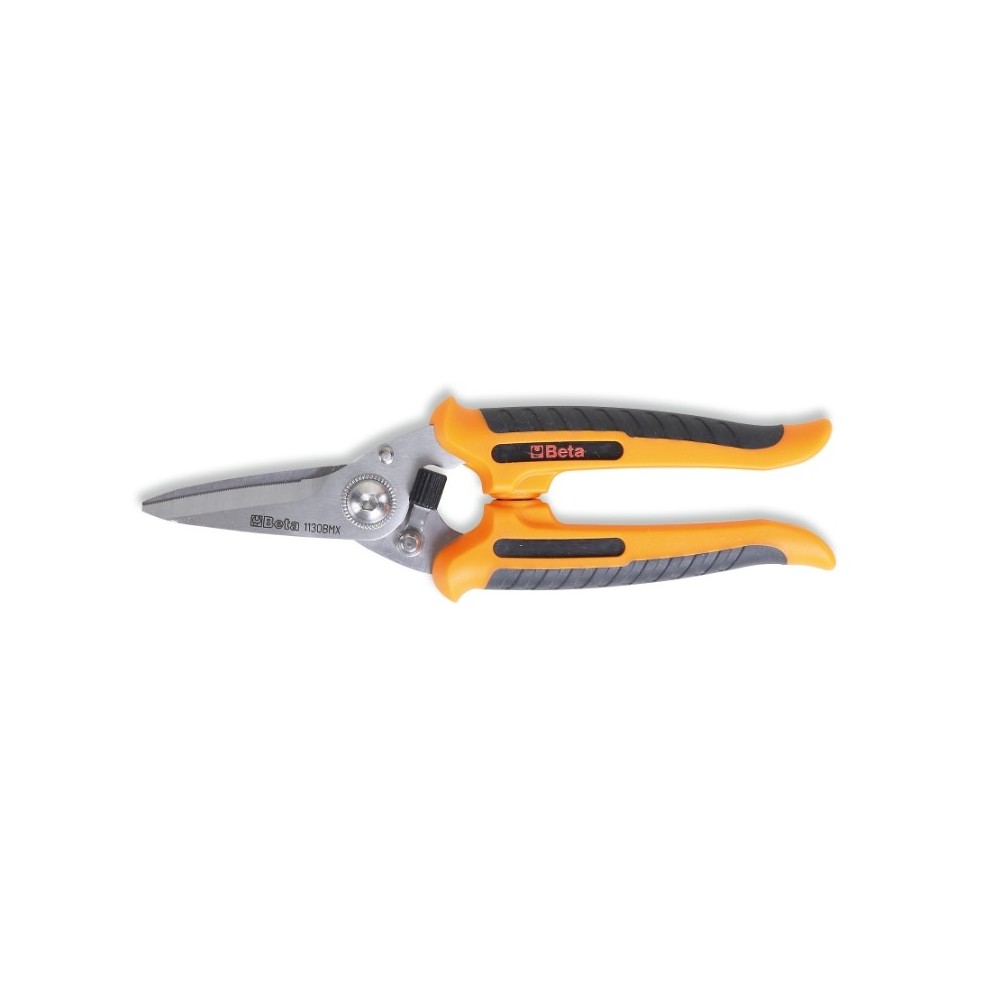 Multiuse scissors, straight blades  made in stainless steel, with microteeth - Beta 1130BMX