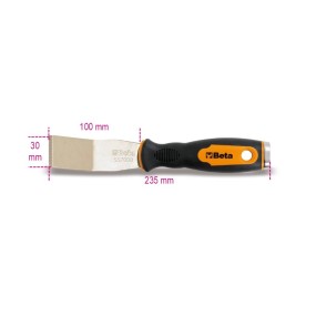 Bent putty knife scraper - Beta 1479RB/2