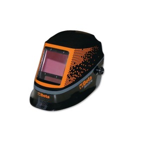Auto-darkening LCD mask, for electrode welding MIG/MAG TIG and plasma. 4 sensors with TRUE COLOR filter solar cell power supply