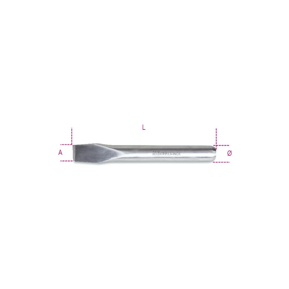 Scalpelli piatti, in acciaio inossidabile - Beta 34INOX