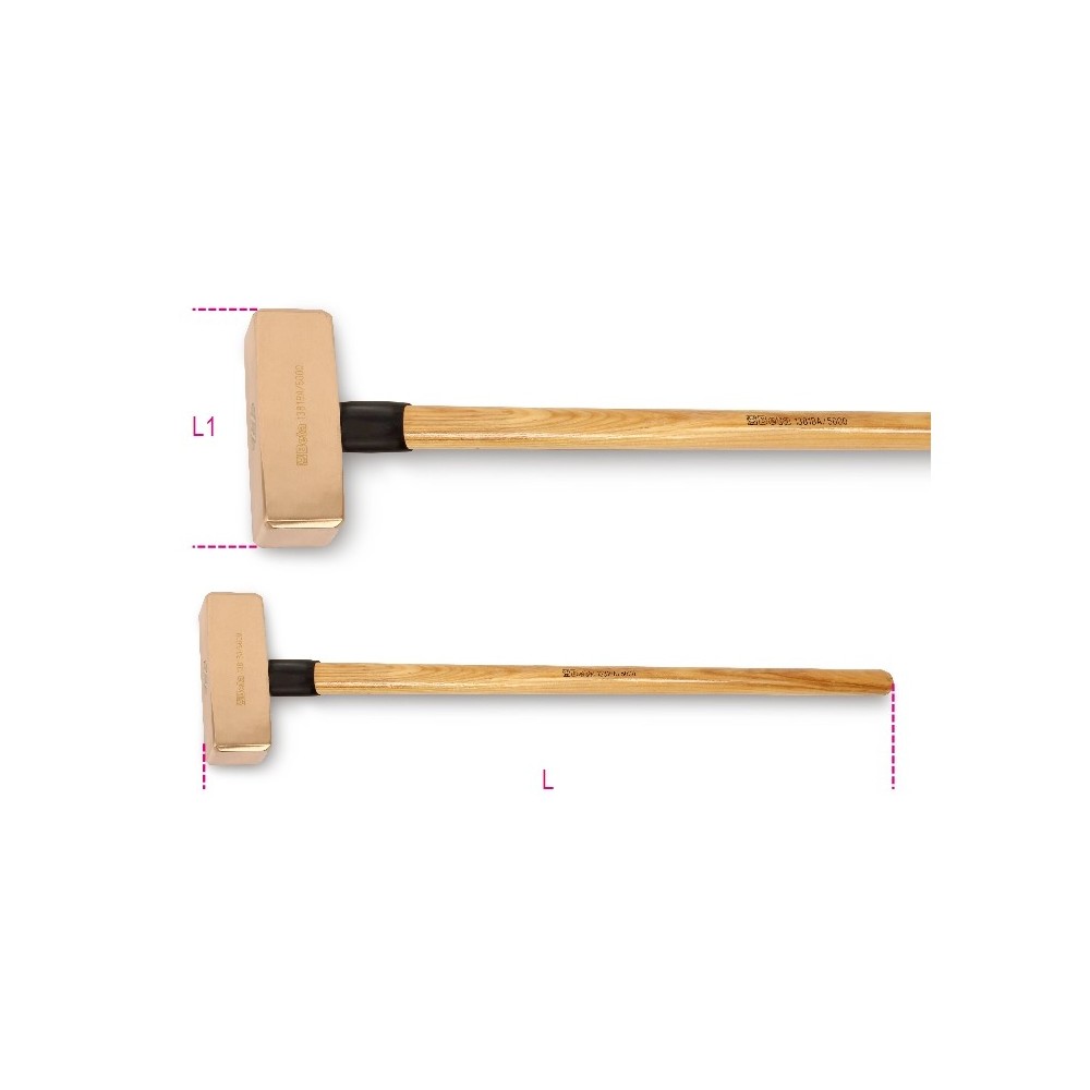 Sparkproof sledge hammers, wooden shafts - Beta 1381BA