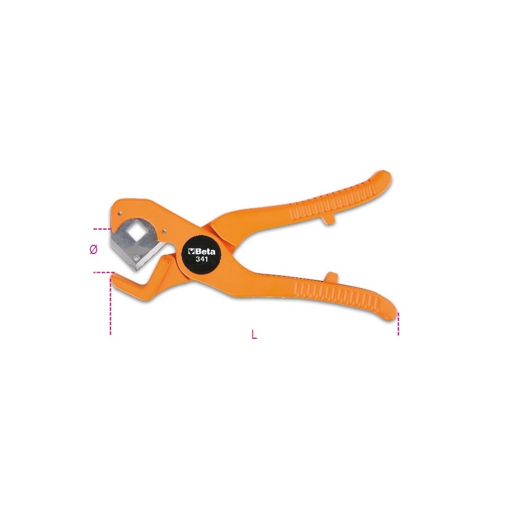 Pipe cutting pliers for plastic pipes - Beta 341