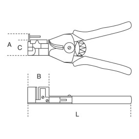 Wire stripping pliers -...
