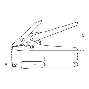 Pliers for cable ties Beta Tools 1743