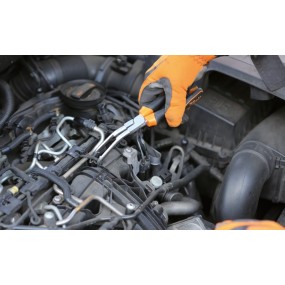 Curved long nose pliers for removing glow plug caps - Beta 1474G