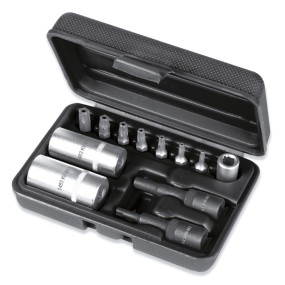 Kit for removing valves from air-conditioning system with set of five-star head bits - Beta 1483K/12