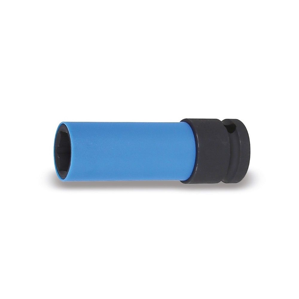 Wheel nut impact sockets for wheel nuts, with coloured polymeric inserts - Beta 720LC