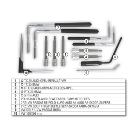 Assortment of 12 tools for...
