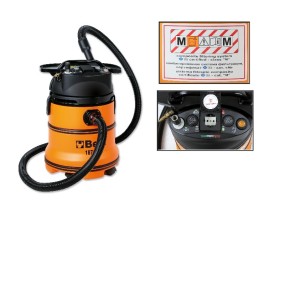 Solid and fluid vacuum cleaner, 35 l, with service power and compressed air outlets, class "M" certified - Beta 1871M/AS