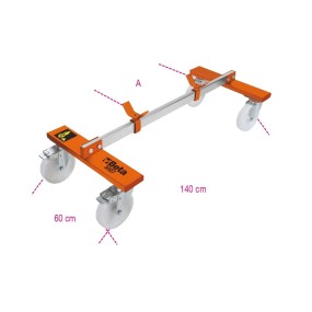 Underbody trolley for vehicles without forecarriage / rear axle - Beta 3007