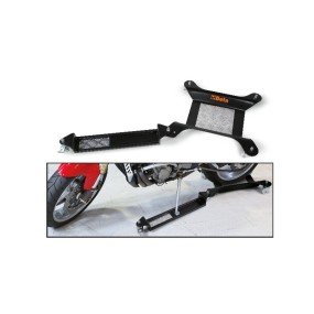 Moving base for central stand or motorcycle rear wheel with extension for side stand - Beta 3054