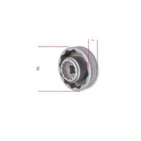 Llave de vaso poligonal para tuercas de buje rueda MV AGUSTA - Beta 3075MV