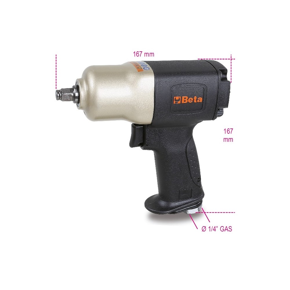 Reversible impact wrench, made from composite material - Beta 1924CD