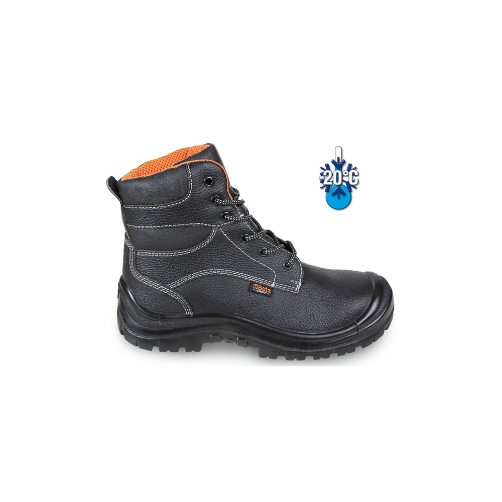 Leather ankle boot, water-repellent, with cold proofing membrane and reinforcement polyurethane toe cap cover - Beta 7239C