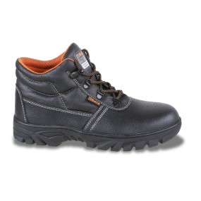 Lederen enkelhoge schoen, waterafstotend,  met een duurzame rubberen loopzool  en snelopening systeem - Beta 7243CR