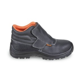 кожаные ботинки «сварщика» со шнуровкой, водонепроницаемые, быстросъемные, с передней защитной накладкой, с застежкой на липучке