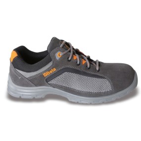 Suede shoe with highly breathable mesh inserts - Beta 7213FG
