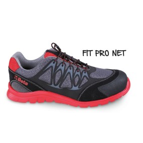 Schuhe aus Mesh-Gewebe, hoch atmungsaktiv, mit Hochfrequenz PU-Einsätzen und verstärkter Überkappe aus Spaltwildleder - Beta