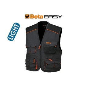 Sleeveless work jacket, multipocket style, lightweight - Beta 7867E