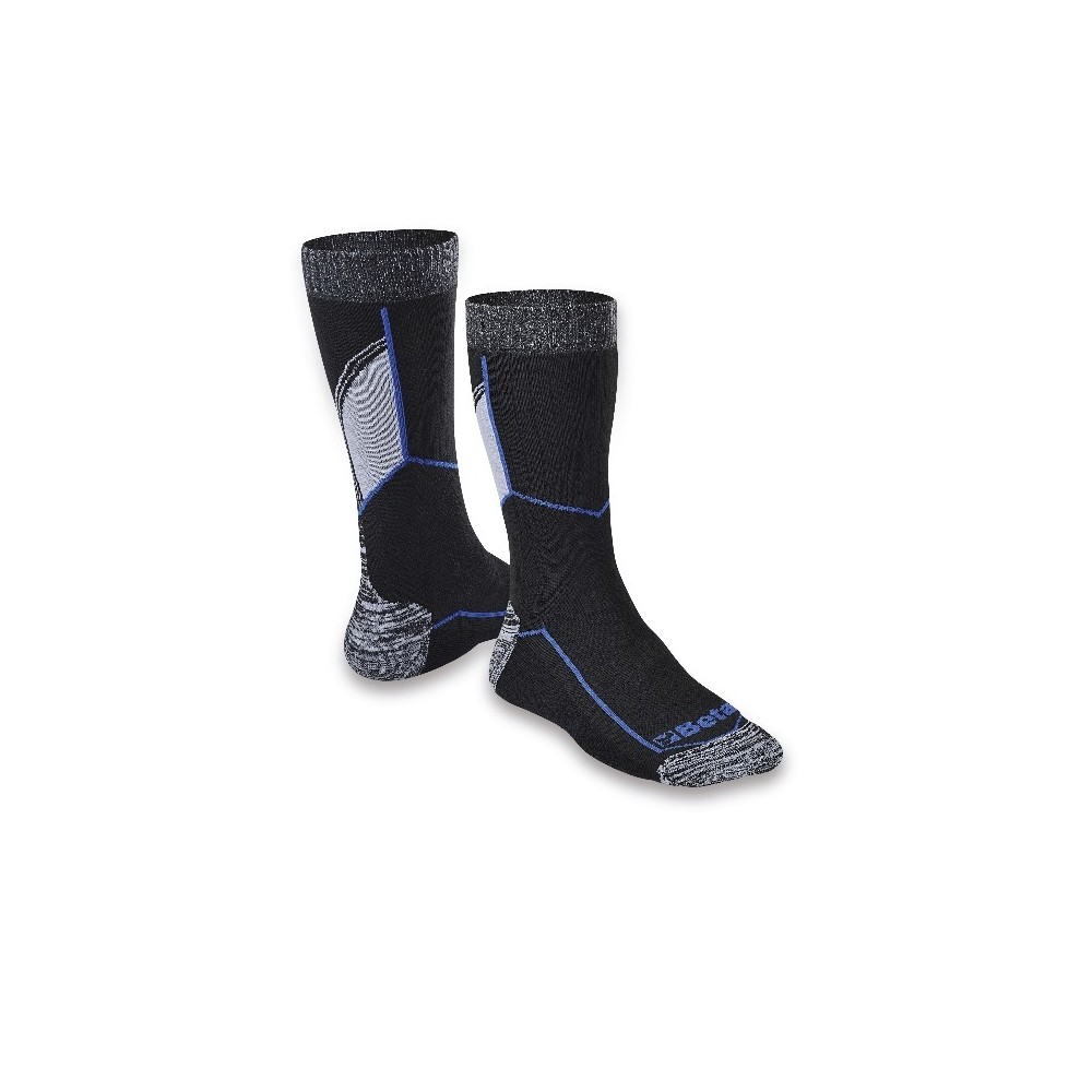 Ankle-length socks with breathable texture inserts - Beta 7425