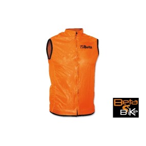 Sleeveless wind stopper jacket, breathable bound fabric, long zip - Beta 9542AT