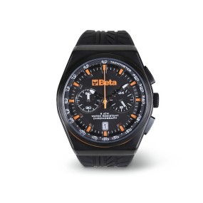 Chronograph, steel case, 5 ATM water resistant, silicone strap - Beta 9593A