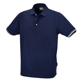 Three-button polo shirt, 100% cotton, 200 g/m2, blue - Beta 7547BL