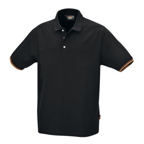 Polo shirt, 3 knoops 100% katoen, 200 g/m2, zwart - Beta 7547N