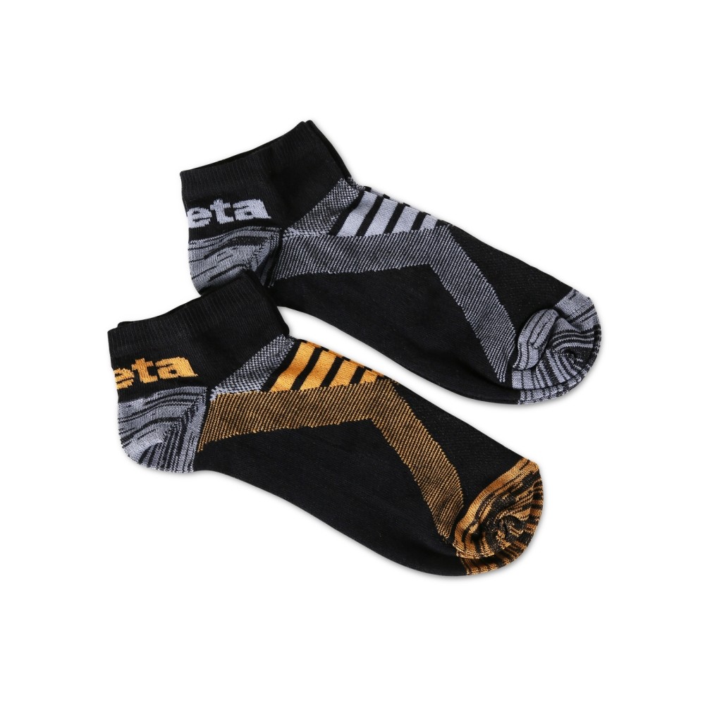 Competencia En todo el mundo Araña de tela en embudo Dos pares de calcetines deportivos con elementos de textura artículo 7431P