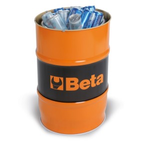 Sheet steel ice drum with lid and non-scratch container, certified for food use - Beta 9565ICE