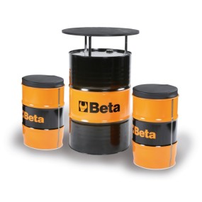 Drum table with two seats - Beta 9565K