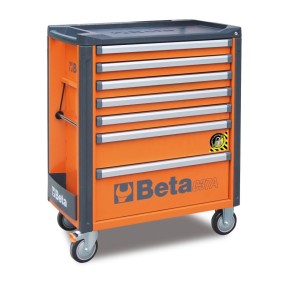 Mobile roller cab with 7 drawers, with anti-tilt system - Beta C37A/7