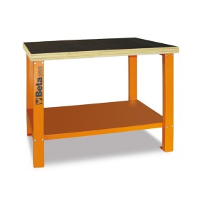 ​Stół warsztatowy z wielowarstwowym drewnianym blatem roboczym - Beta C58B